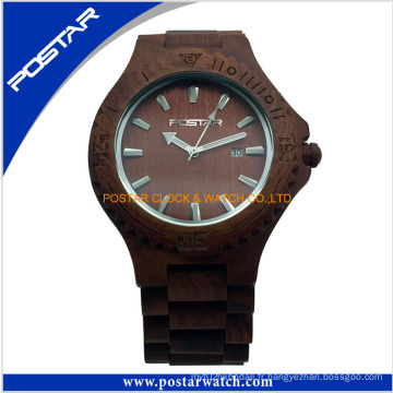 Montre en bois de haute qualité en gros montre faite sur commande de fournisseur de la Chine